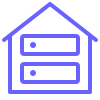 Purple home server icon