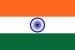 Indian national flag with saffron, white, and green stripes.