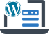 WordPress web development icon.